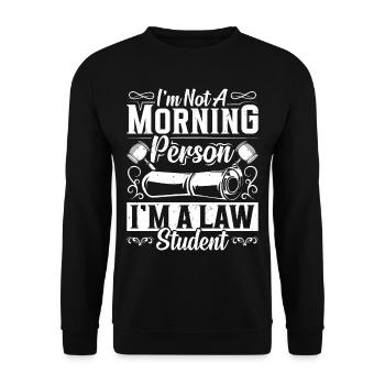 Doctorat Grand Diplôme - Sweat-shirt Unisexe - noir - Devant - Alina (178cm) & Michal (187cm)