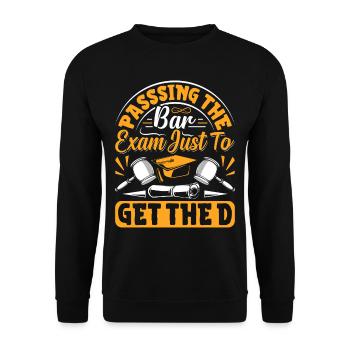 Doctorate Degree great - Unisex Pullover - Schwarz - Vorne - Alina (178cm) & Michal (187cm)
