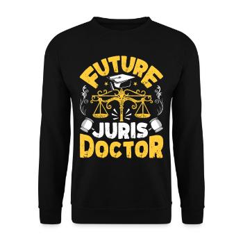 Doctorat Grand Diplôme - Sweat-shirt Unisexe - noir - Devant - Alina (178cm) & Michal (187cm)