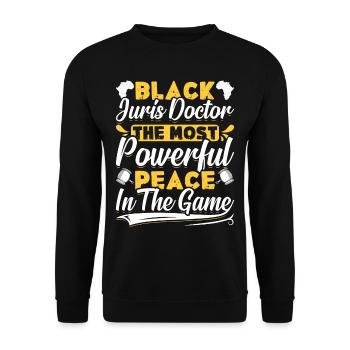 Doctorate Degree great - Unisex Pullover - Schwarz - Vorne - Alina (178cm) & Michal (187cm)