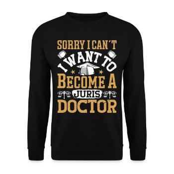 Doctorate Degree great - Unisex Pullover - Schwarz - Vorne - Alina (178cm) & Michal (187cm)
