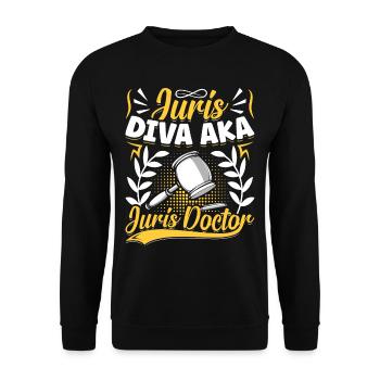 Doctorate Degree great - Unisex Pullover - Schwarz - Vorne - Alina (178cm) & Michal (187cm)