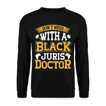 Doctorat Grand Diplôme - Sweat-shirt Unisexe - noir - Devant - Alina (178cm) & Michal (187cm)