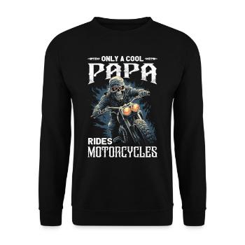 Dictons de motocyclistes | Moto & Motard - Sweat-shirt Unisexe - noir - Devant - Alina (178cm) & Michal (187cm)