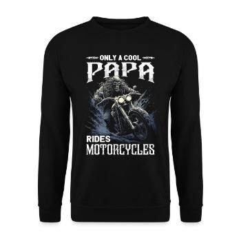 Dictons de motocyclistes | Moto & Motard - Sweat-shirt Unisexe - noir - Devant - Alina (178cm) & Michal (187cm)
