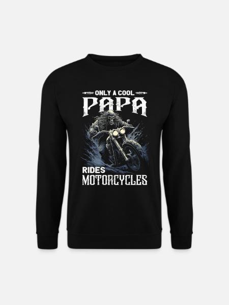 Motorradfahrer Sprüche | Motorrad & Biker - Unisex Pullover - Schwarz