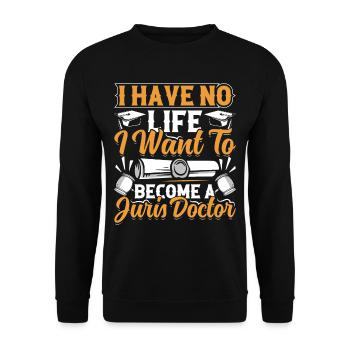 Doctorate Degree great - Unisex Pullover - Schwarz - Vorne - Alina (178cm) & Michal (187cm)