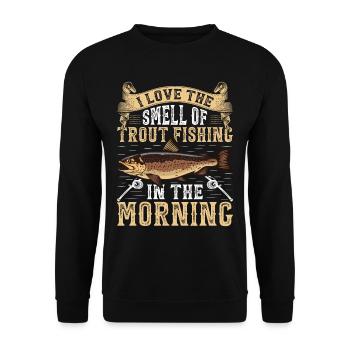 Funny Fishing Men Women - Unisex Pullover - Schwarz - Vorne - Alina (178cm) & Michal (187cm)