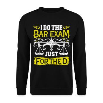 Doctorate Degree great - Unisex Pullover - Schwarz - Vorne - Alina (178cm) & Michal (187cm)