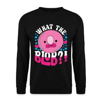 Blobfisch Qu’est-ce que le blob?! - Sweat-shirt Unisexe - noir - Devant - Alina (178cm) & Michal (187cm)