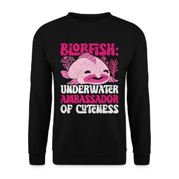 Blobfisch Ambrassador sous-marin de la gentillesse - Sweat-shirt Unisexe - noir - Devant - Alina (178cm) & Michal (187cm)
