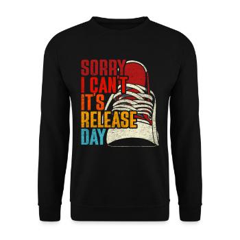 Sneaker Collector Shoe Collector C’est le jour de la sortie - Sweat-shirt Unisexe - noir - Devant - Alina (178cm) & Michal (187cm)