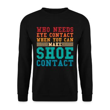 Sneaker Collector Shoe Collector - Unisex Sweatshirt - black - Front - Alina (178cm) & Michal (187cm)