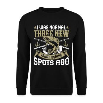 Funny Fishing Men Women - Unisex Pullover - Schwarz - Vorne - Alina (178cm) & Michal (187cm)