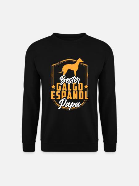 Bester Galgo Espanol Papa Spanischer Windhund - Unisex Pullover - Schwarz