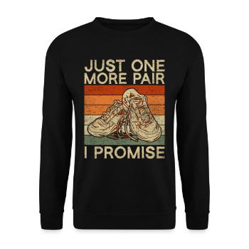 Sneaker Collector Shoe Collector - Unisex Sweatshirt - black - Front - Alina (178cm) & Michal (187cm)
