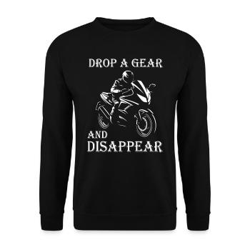 Motorrad | Motorradfahrer & Biker Spüche - Unisex Pullover - Schwarz - Vorne - Alina (178cm) & Michal (187cm)