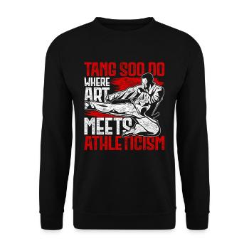 Tang Soo Do Là où l’art rencontre l’athlétisme - Sweat-shirt Unisexe - noir - Devant - Alina (178cm) & Michal (187cm)