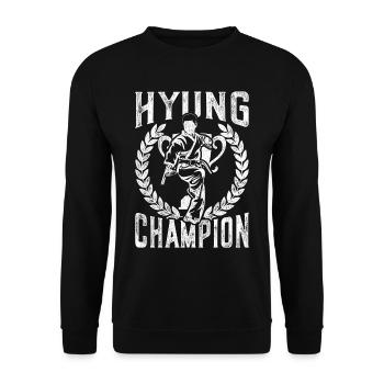 Tang Soo Do Arts Martiaux Shotokan - Sweat-shirt Unisexe - noir - Devant - Alina (178cm) & Michal (187cm)