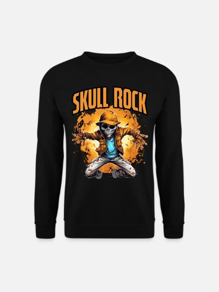 Halloween Skellett Dabbing Hip Hop Skull Rock - Unisex Pullover - Schwarz