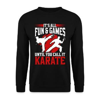 Tang Soo Do Arts Martiaux Shotokan - Sweat-shirt Unisexe - noir - Devant - Alina (178cm) & Michal (187cm)