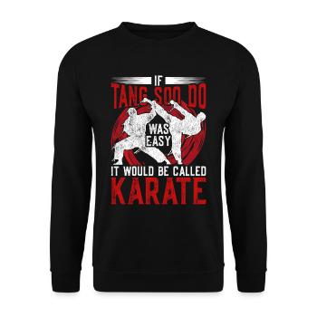 Tang Soo Do Arts Martiaux Shotokan - Sweat-shirt Unisexe - noir - Devant - Alina (178cm) & Michal (187cm)