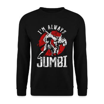 Tang Soo Do Arts Martiaux Shotokan - Sweat-shirt Unisexe - noir - Devant - Alina (178cm) & Michal (187cm)