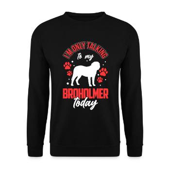 Parlez seulement au grand danois de Broholm - Sweat-shirt Unisexe - noir - Devant - Alina (178cm) & Michal (187cm)