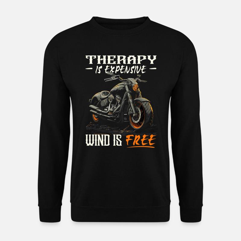 Motorrad | Motorradfahrer & Biker Spüche - Unisex Pullover - Schwarz