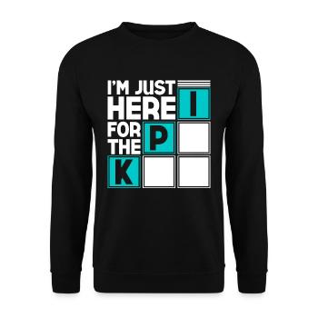 Responsable RH Responsable Ressources Humaines Juste là pour le KPI - Sweat-shirt Unisexe - noir - Devant - Alina (178cm) & Michal (187cm)