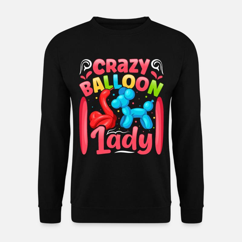Party Balloon Design - Unisex Pullover - Schwarz