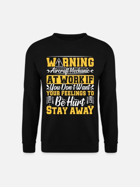 Love Airplane aviation - Unisex Sweatshirt - black