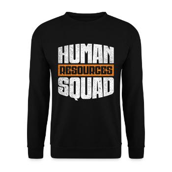 Responsable RH Personalmanager Escouade des Ressources Humaines - Sweat-shirt Unisexe - noir - Devant - Alina (178cm) & Michal (187cm)