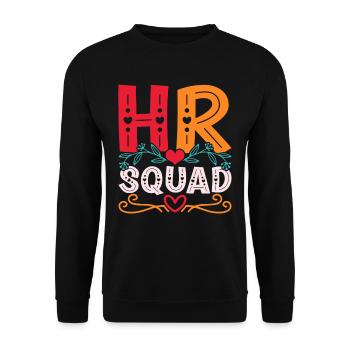 HR Manager Human Resources Manager HR Squad - Unisex Sweatshirt - black - Front - Alina (178cm) & Michal (187cm)