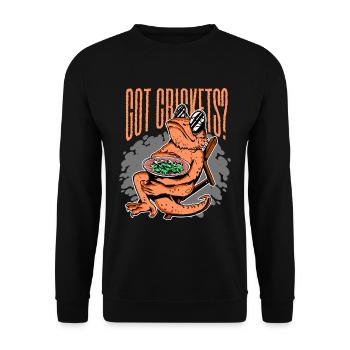Les dragons barbus ont des grillons? - Sweat-shirt Unisexe - noir - Devant - Alina (178cm) & Michal (187cm)