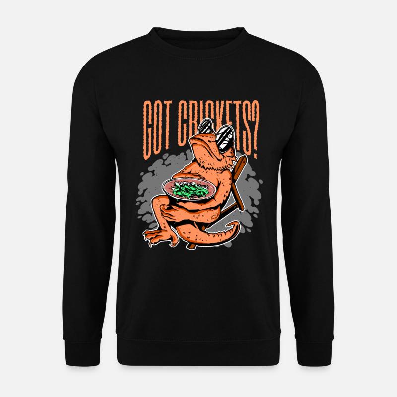 Bearded dragons got crickets? - Unisex Sweatshirt - black