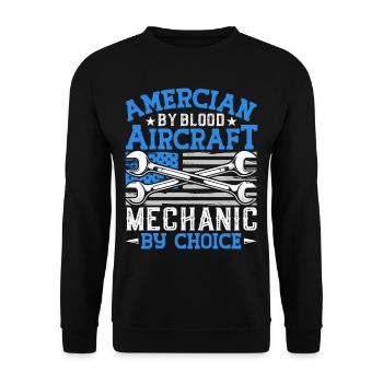 Love Avion aviation - Sweat-shirt Unisexe - noir - Devant - Alina (178cm) & Michal (187cm)