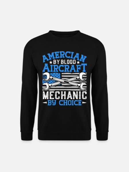 Love Airplane aviation - Unisex Sweatshirt - black
