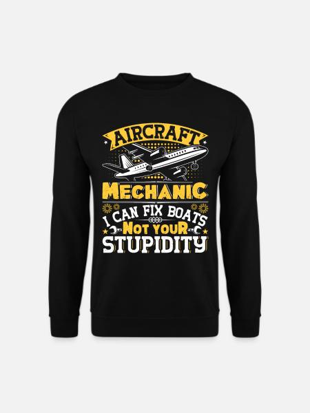 Love Avion aviation - Sweat-shirt Unisexe - noir