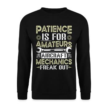 Love Avion aviation - Sweat-shirt Unisexe - noir - Devant - Alina (178cm) & Michal (187cm)