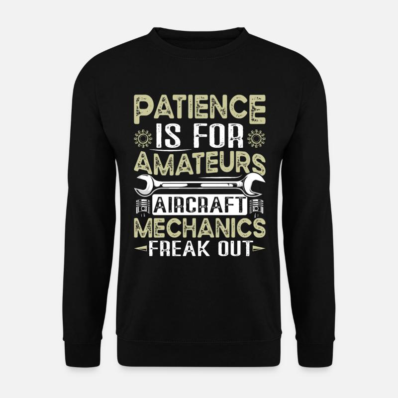 Love Avion aviation - Sweat-shirt Unisexe - noir
