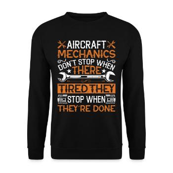 Love Avion aviation - Sweat-shirt Unisexe - noir - Devant - Alina (178cm) & Michal (187cm)
