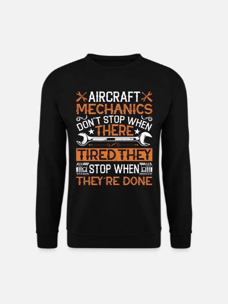 Love Airplane aviation - Unisex Sweatshirt - black