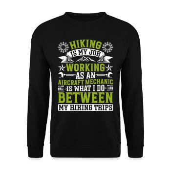 Love Avion aviation - Sweat-shirt Unisexe - noir - Devant - Alina (178cm) & Michal (187cm)