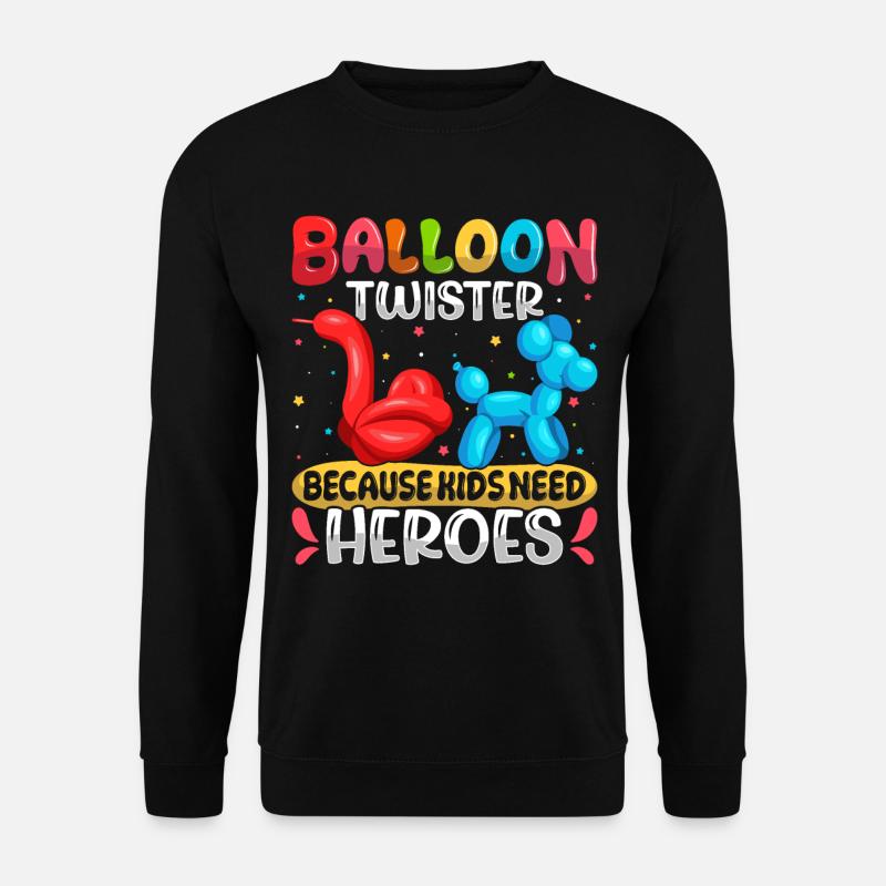 Party Balloon Design - Unisex Pullover - Schwarz