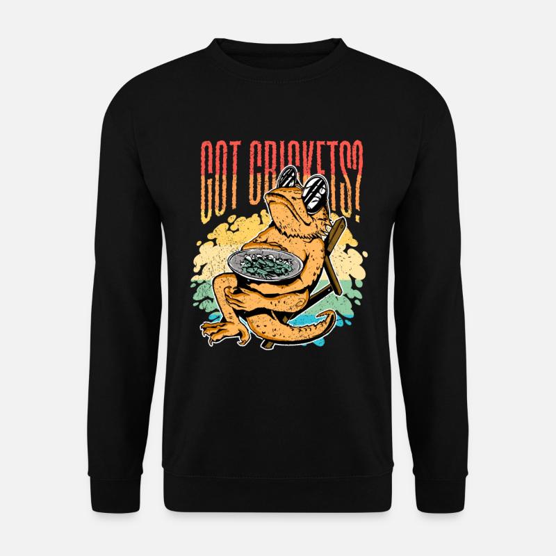 Bearded dragons got crickets? - Unisex Sweatshirt - black