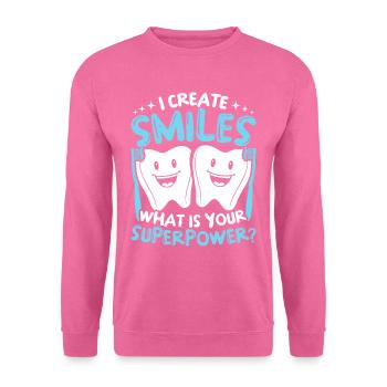 Prosthodontiste dentaire - Sweat-shirt Unisexe - rose - Devant