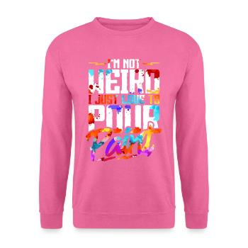 Fluid Painting Flüssiges Malen - Unisex Pullover - Pink - Vorne