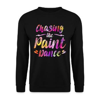 Fluid Painting Artist Art - Unisex Sweatshirt - black - Front - Alina (178cm) & Michal (187cm)