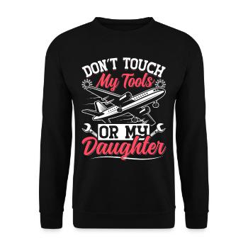 Love Avion aviation - Sweat-shirt Unisexe - noir - Devant - Alina (178cm) & Michal (187cm)